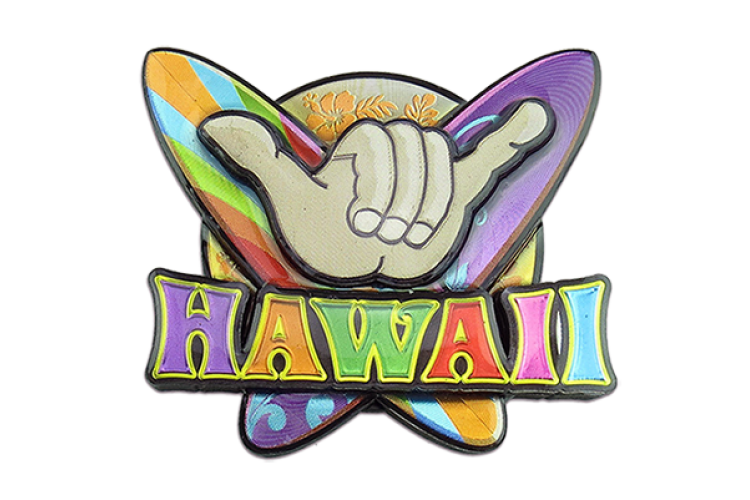 Epoxy Hang Loose Magnet - Authentic Hawaiian Souvenir